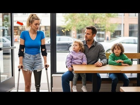 Can I Sit Here?” The One-Legged Girl Asked the Single Dad… His Answer Left Her in Tears