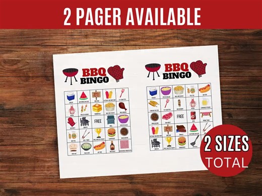 BBQ Bingo Printable, 75 Backyard BBQ Bingo Cards, Summer Party Game, Family Picnic Activity, Outdoor Grilling Fun, Printable Bingo Set - Etsy