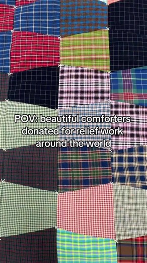 All of these comforters were handmade and donated to MCC's relief work around the world! #comforter #sewing #relief #humanitarian