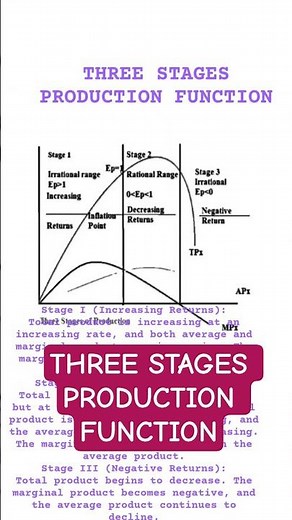 THREE STAGES PRODUCTION FUNCTION