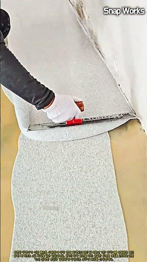 바닥 시공 노하우: 특수 에폭시 레진을 수작업으로 균일하게 도포하는 방법 #worker #process #epoxy #manual #technique