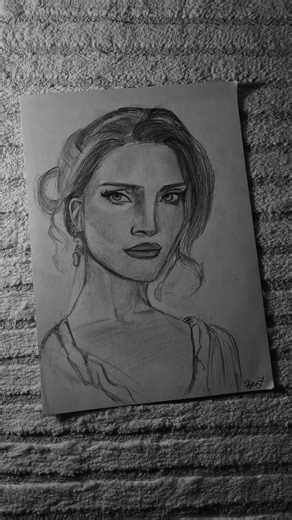Lana Del Rey (Drawing) #lanadelreyvibes #drawing #portrait #ytshorts #art