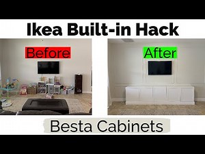 Ikea Built-in Hack using the BESTA CABINETS