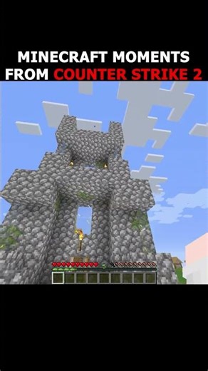 MINECRAFT MOMENTS FROM COUNTER SRTIKE 2 #minecraft #gaming #minecraftmemes #indiangamer #shorts