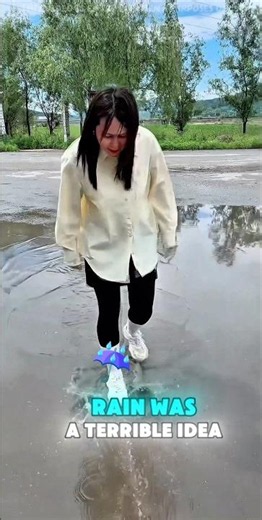 These Rain Shoe Covers Saved My Shoes in the Rain! 😱☔👟 #cartoon #shortvideo