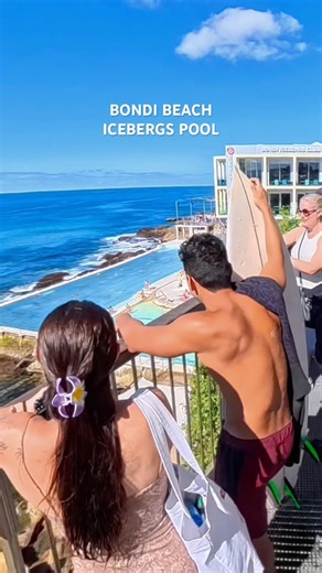세계에서 가장 아름다운 수영장일지도😍 본다이비치에서…📸🇦🇺/ The famous Bondi Beach & Icebergs Pool - Sydney - Australia