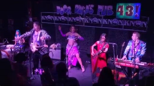 The Red Elvises with Belly dance by Rhiannon | Red Elvises