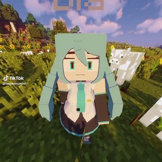 Explore Jenny Mod in Minecraft with Miku Characters