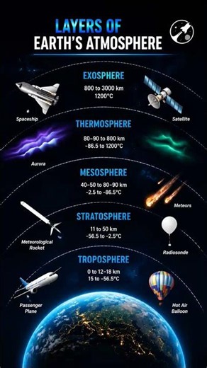 Earth's Atmosphere Explained | Troposphere to Exosphere