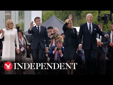 Live: Emmanuel Macron welcomes Joe Biden and wife Jill to Arc de Triomphe in Paris