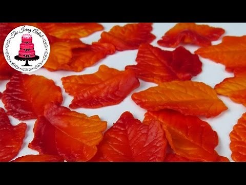 Edible Fall Leaves For Cakes and Cupcakes - How To With The Icing Artist