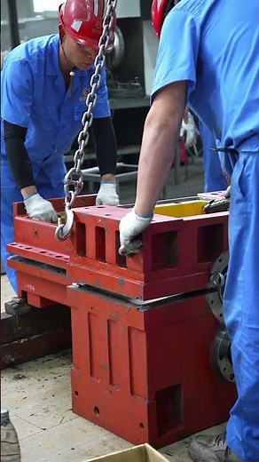 Extruder gearbox assembly and testing workshop #twinscrewextruder #extrusionmachine #gearbox