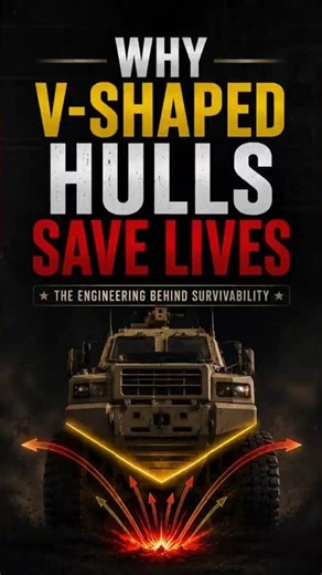 🇺🇸💥 Why Do Modern Military Vehicles Have V-Shaped Bottoms? | The Engineering That Saves Lives