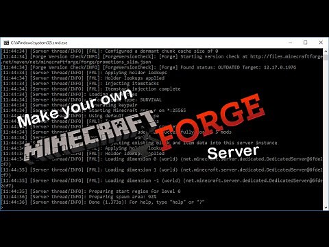 How to make a Minecraft Forge server for Windows 10