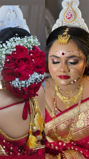 Madhumita my sweet bride Airbrush makeup for booking call or whatsapp 9051839977 | Satabdi Piu Santra's Makeover & Academy an ISO 9001:2015 Certified