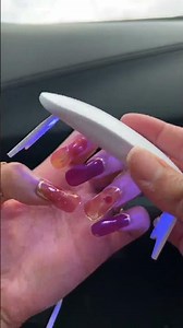 Doing my nails in the car with no polish spills or any messes 💅 Get a FREE UV Lamp when you get 2