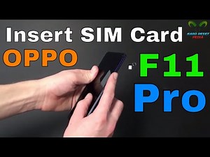 OPPO F11 Pro Insert The SIM Card