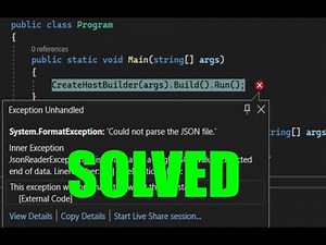 C# | Could not parse the JSON file error (SOLVED)