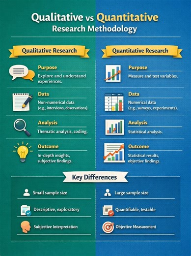 👉Qualitative versus Quantitative Research Methodology!! #Academy #researchers #ResearchPaper #ResearchMatters #phdstudent #PhD #StudyWithMe #EduContent #Statistics #Econometrics #QuantitativeResearch #DataDriven #RegressionAnalysis #Stata #SPSS #RStats #PythonForDataScience #ResearchSupport #ResearchMethods #DataAnalysis #AcademicWriting #ThesisHelp #CodingForResearch #MachineLearningBasics #BangladeshStudents #StudyAbroad #HigherStudies #MastersPreparation #AcademicSupport #PublicUniversity | 
