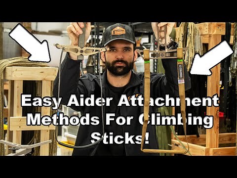 How to Attache ANY Hang Free® Aider To Your Climbing Sticks! | Amsteel & Sewn Options