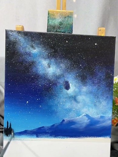 Easy Landscape Painting #howtopaint #painting #acrylicpainting #paintingtutorial #landscapepainting