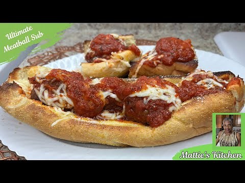 How to Make the Best Homemade Meatball Sub| Easy Saucy & Cheesy Sandwich Recipe! / Mattie's Kitchen