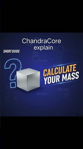 Calculate your Mass🤯.#mass#explains