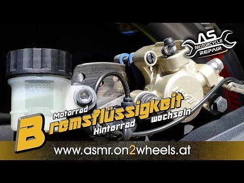 ➤ BRAKE FLUID CHANGE EASILY BLEEDING REAR BRAKE MOTORCYCLE Without special tools
