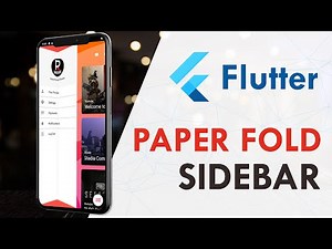 Flutter Foldable Navigation Sidebar | Flutter UI Design Tutorial