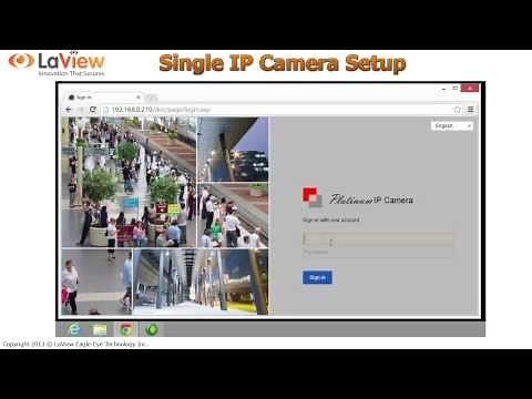 How To Setup LaView USA Single IP Camera, Setup All LaView IP Camera Models Onvif-S