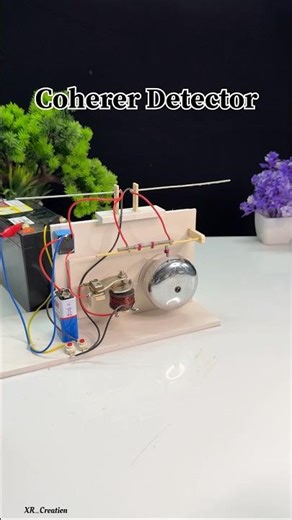 Coherer Detector-Wireless Telephone #motorbuilding #toys #dcmotor #experiment #project #shorts
