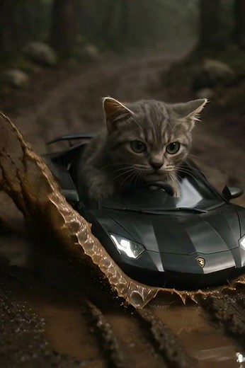 Epic Cat Driving Scene | Funny Animal Animation in 4K