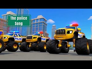 #4 The Police song| police vehicles learning | Alafun kids Nursery Rhymes
