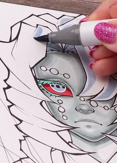 Drawing Rui from Demon Slayer | Kimetsu No Yaiba