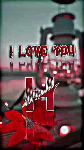 Romantic Graphic Video with I LOVE YOU Theme