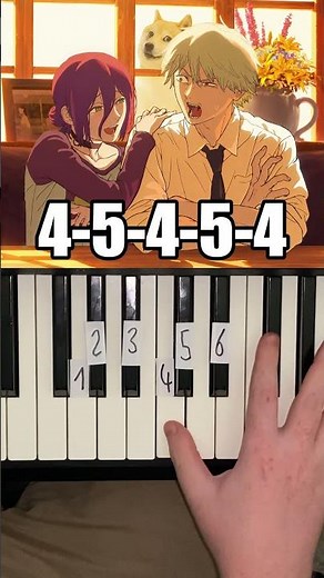 In the Sea Chainsaw Man Reze Arc piano tutorial #shorts