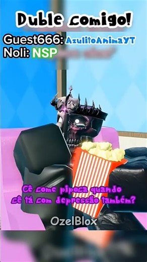só o noli comendo pipoca 👍. original: ‪@AzulitoAnimaYT‬ #roblox #forsaken