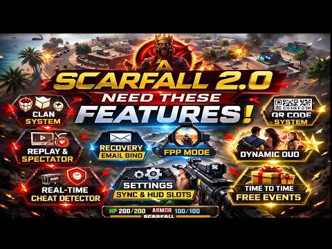 ScarFall 2.0 Needs These Features! Clan System, Replay, FPP Mode & More 🔥‪@ScarFall2.0‬