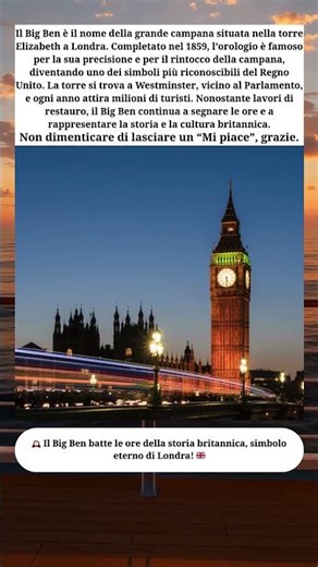 🕰️ Big Ben: l’icona di Londra e della torre Elizabeth