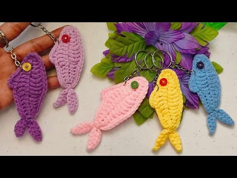 CROCHET FISH KEYCHAIN | HOW TO CROCHET FISH KEYCHAIN | EASY TUTORIAL FOR BEGINNERS