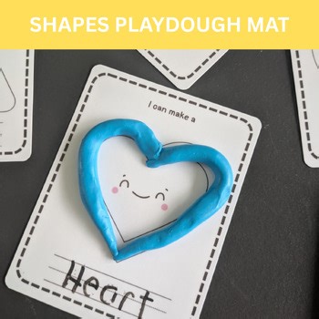 Shapes Playdough Mats | 2D Shape Formation & Fine Motor Activity | Preschool