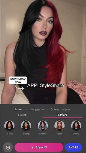 What Hair Color Suits Me?! 🤔✨ | AI Hair Color Try-On #Shorts