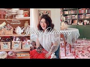 Cozy Spring Cleaning 🌸🧼 organizing, deep cleaning, grocery haul and creating new habits for spring