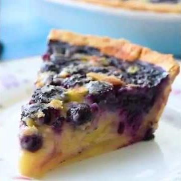 Buttermilk Blueberry Custard Pie Recipe