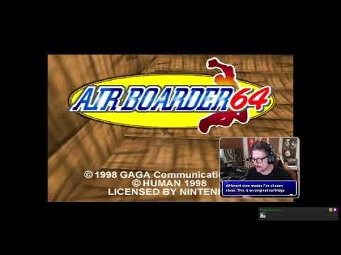 Checking out Air Boarder 64 (1998, N64) Never released in the US!