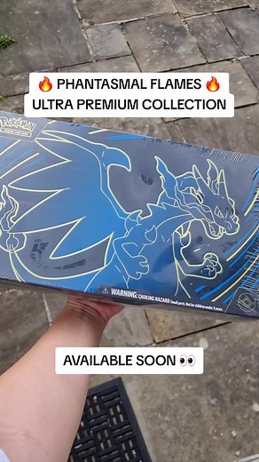 🔥 Pokemon TCG: Mega Charizard Ultra-Premium Collection 🔥 Ignite a Raging Inferno with Mega Charizard X ex! The immense power of Mega Evolution has brought forth the flickering blue flames of Mega Charizard X ex! This ferocious Mega Evolution Pokemon ex burns up Fire Energy to fuel its Inferno X attack, doing more damage for each card you discard. You'll find Mega Charizard X ex here as a foil promo card, along with another foil promo card featuring Oricorio ex to help get more Fire Energy into