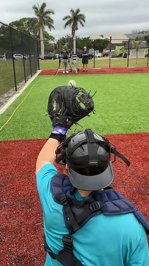 Gulino Baseball | Catching & Hitting Coach | 🚨Catchers, I got a question for you.🚨 ❓How do you catch the high fastball❓ Do you get on top and dunk down? Do you stop it and leave it... | Instagram