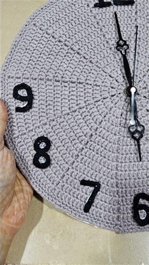 crochet wall clock (tutorial on my channel) #crochet #tutorial #handmade #clock