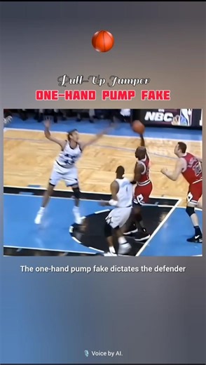 Michael Jordan One-Hand Pump Fake to Pull-Up Jumper