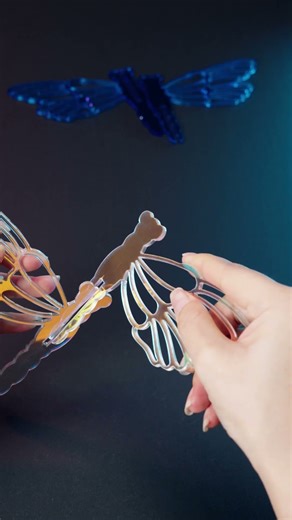 Wait… this dragonfly is way too magical!#hurricane #laserart #lasercutting #laserengraving